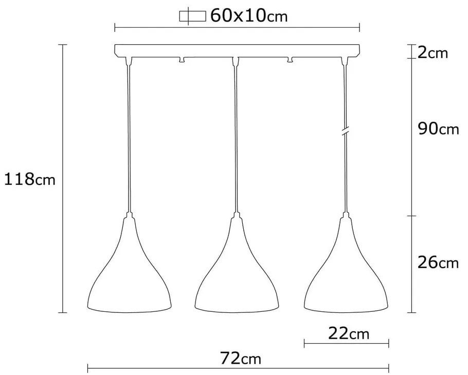 Czarna lampa wisząca z metalowym kloszem Berceste – Opviq lights