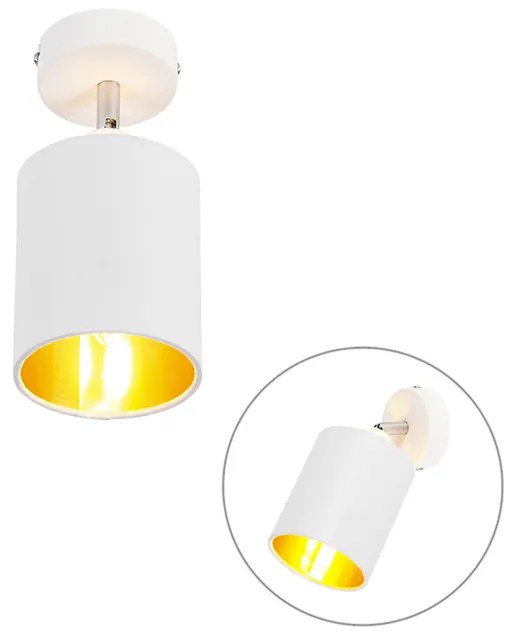 Nowoczesna lampa sufitowa biała - Lofty Nowoczesny Oswietlenie wewnetrzne