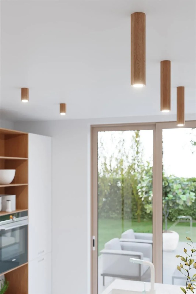 Listwa oświetleniowa ZEKE 3 dębowa SOLLUX LIGHTING