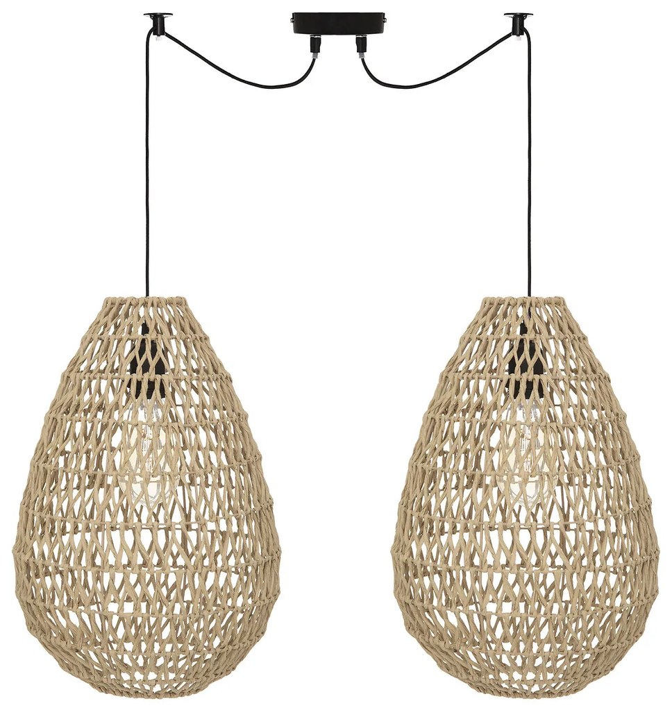 Zestaw 2 lamp papierowych do zawieszenia