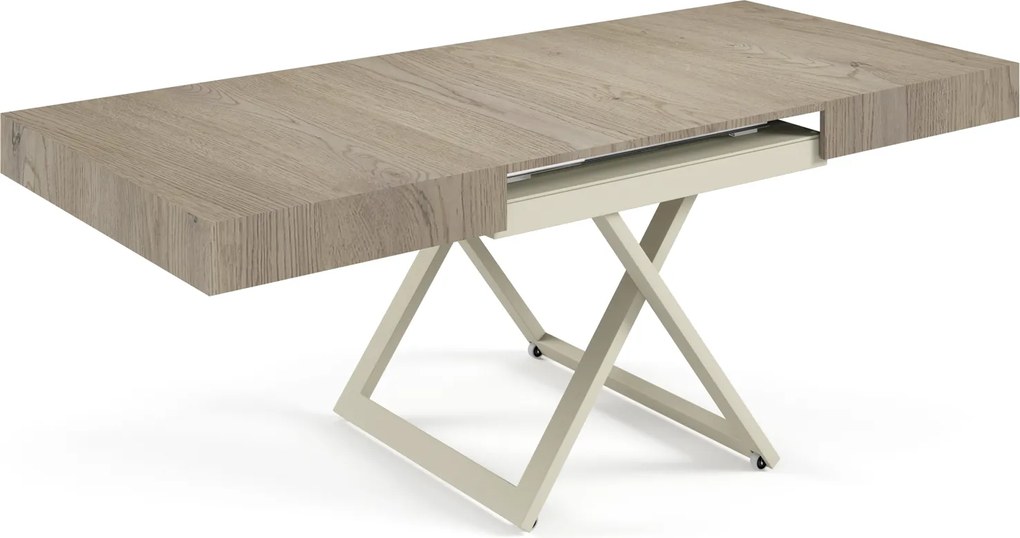 Rozkładany ławostół z regulacją wysokości Sanna U, podstawa kaszmir