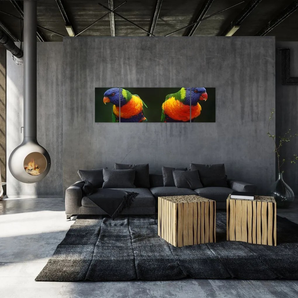 Obraz papug (170x50 cm)