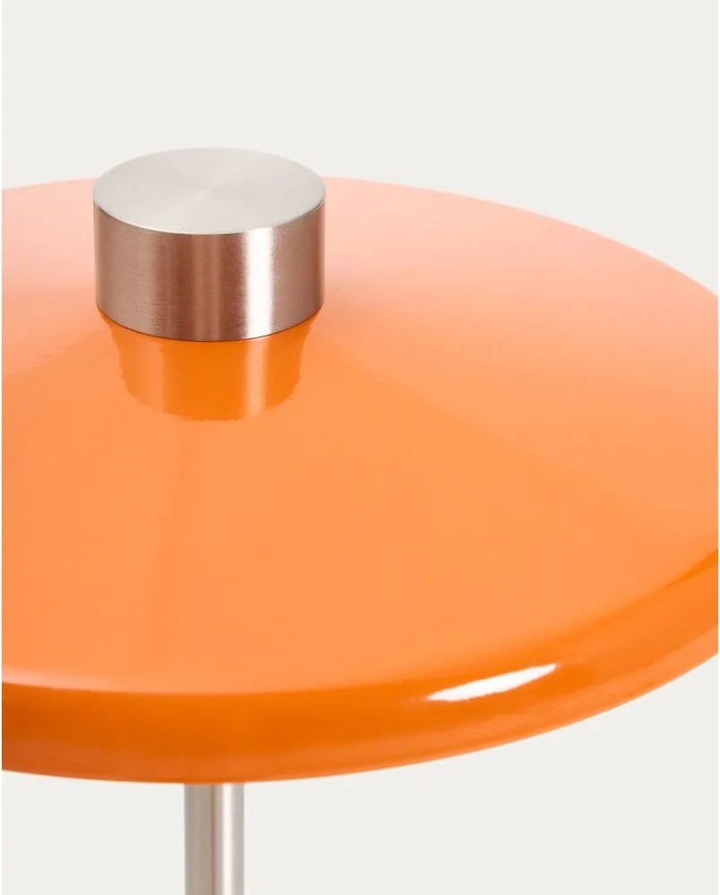 Pomarańczowa lampa stojąca z metalowym kloszem (wysokość 130 cm) Nuvira – Kave Home