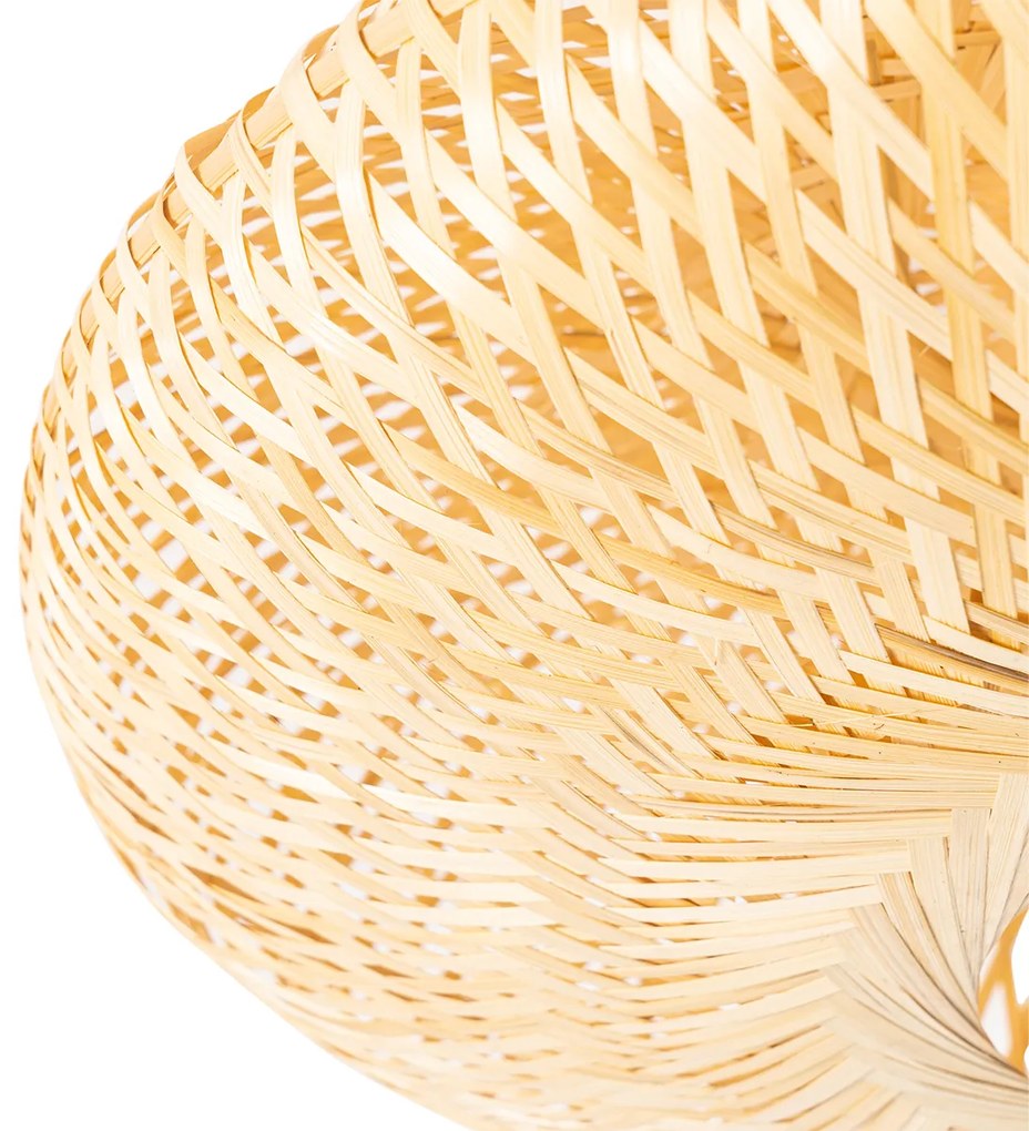 Orientalna lampa sufitowa z bambusa 50 cm - OstravaKolonialny Oswietlenie wewnetrzne