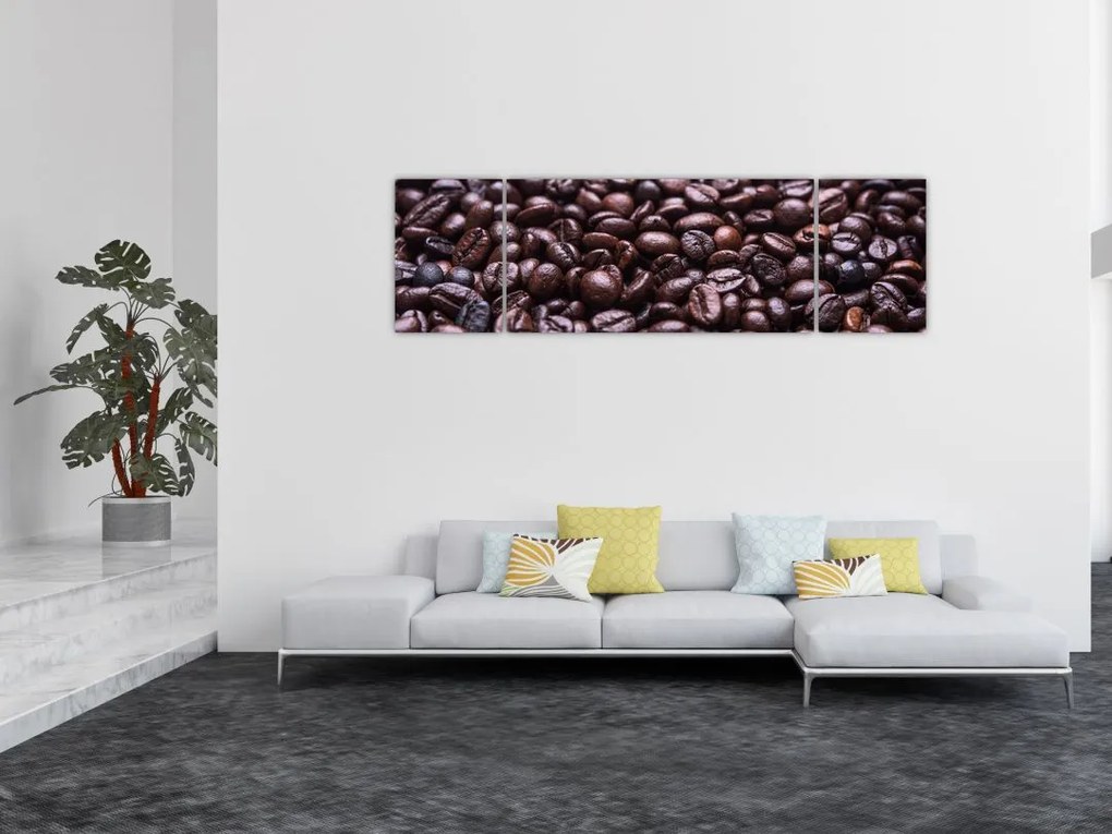 Obraz ziaren kawy (170x50 cm)