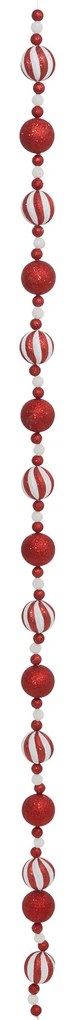 Girlanda świąteczna z bombkami, 180 cm