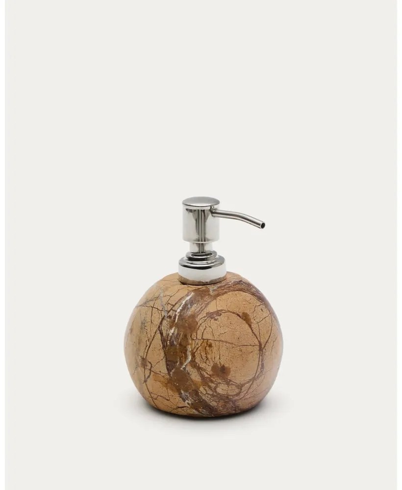 Marmurowy dozownik do mydła w naturalnym kolorze 200 ml Spalsh – Kave Home