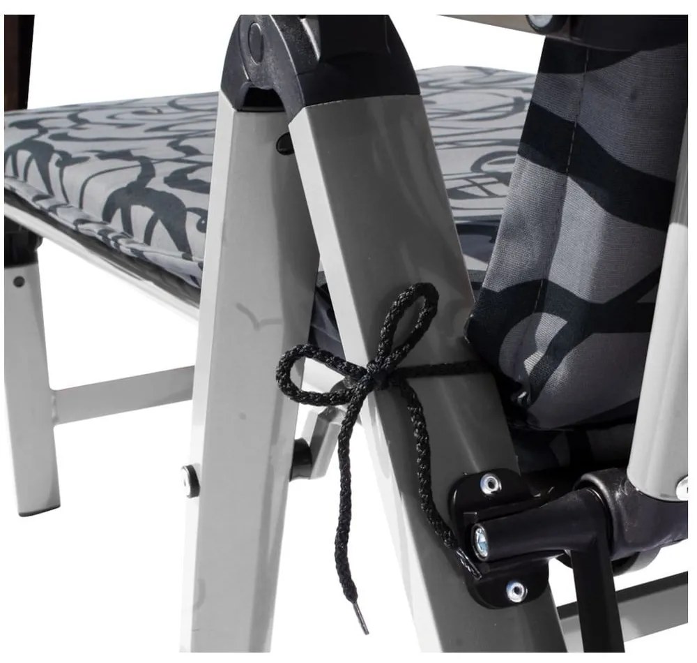 Czarny metalowy leżak ogrodowy Ass Comfort – Sun Garden