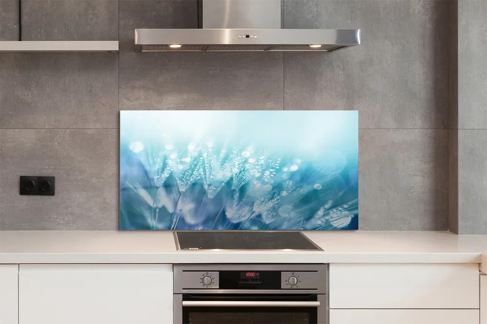 Szklany Panel Abstrakcyjny Motyw Dmuchawca