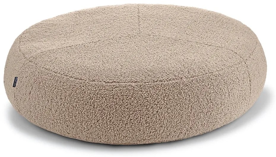 Beżowe legowisko dla psów z materiału bouclé ø 90 cm Senso Pouffe Greige M/L – MiaCara
