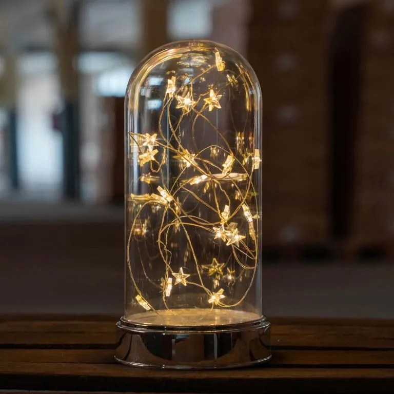 Świecąca dekoracja - Kopuła - 20 diod LED, ciepła b.