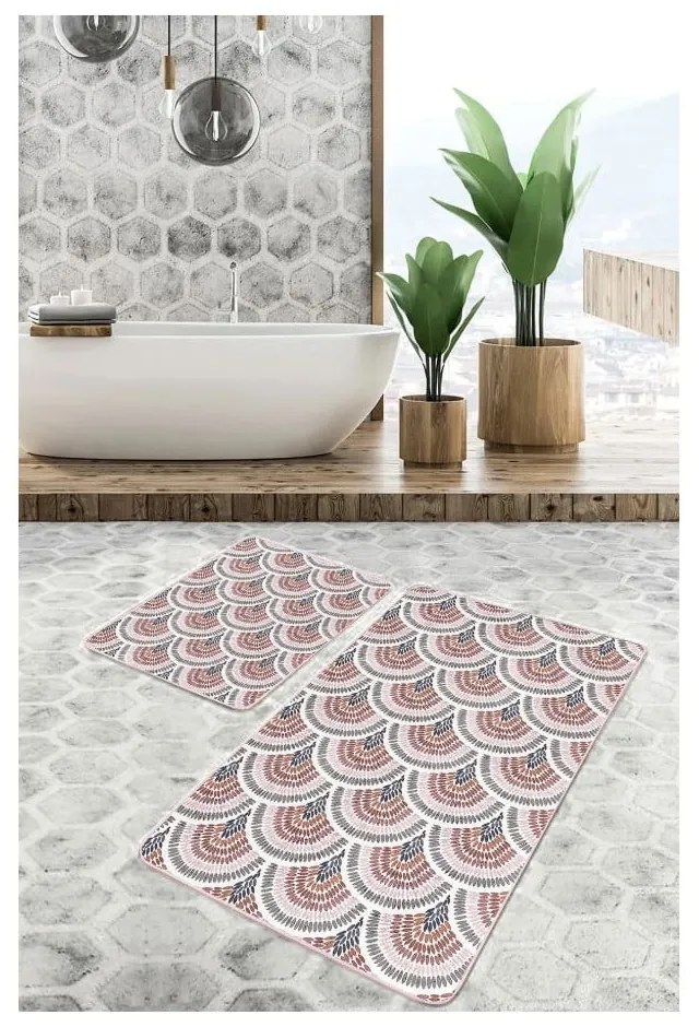 Aksamitne dywaniki łazienkowe zestaw 2 szt. 60x100 cm – Mila Home