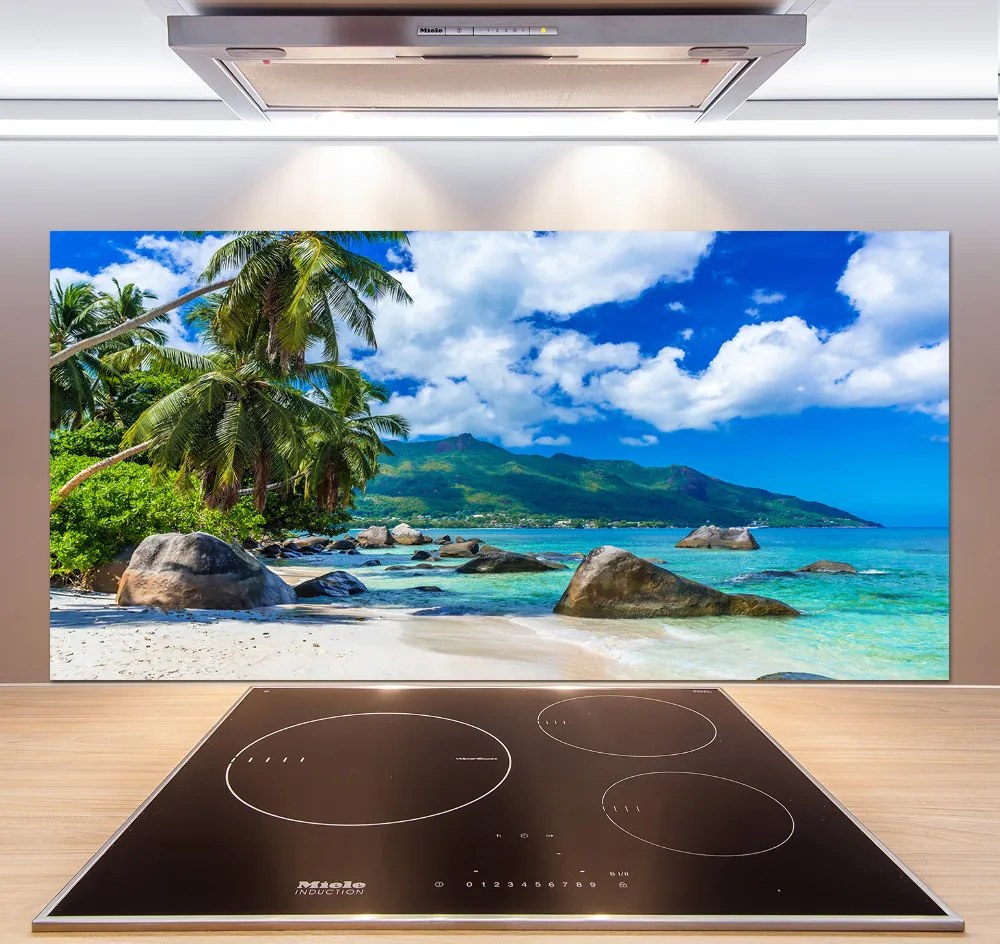 Panel do kuchni Seszele plaża