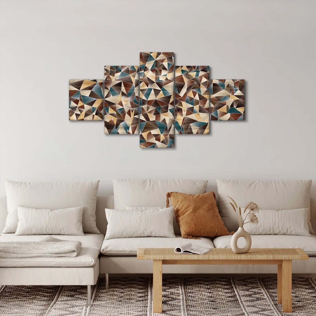Obraz trójkątów (125x70 cm)