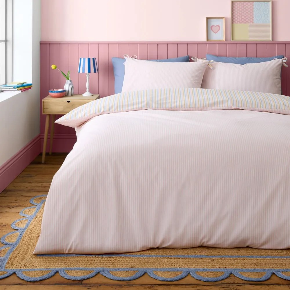 Pościel dwuosobowa 230x220 cm Brighton Stripe – Catherine Lansfield