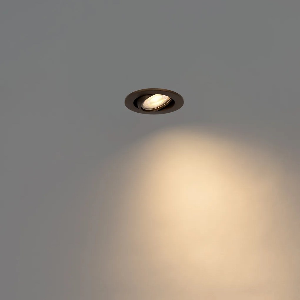 Nowoczesny wpuszczany reflektor brązowy ciemny - Cisco