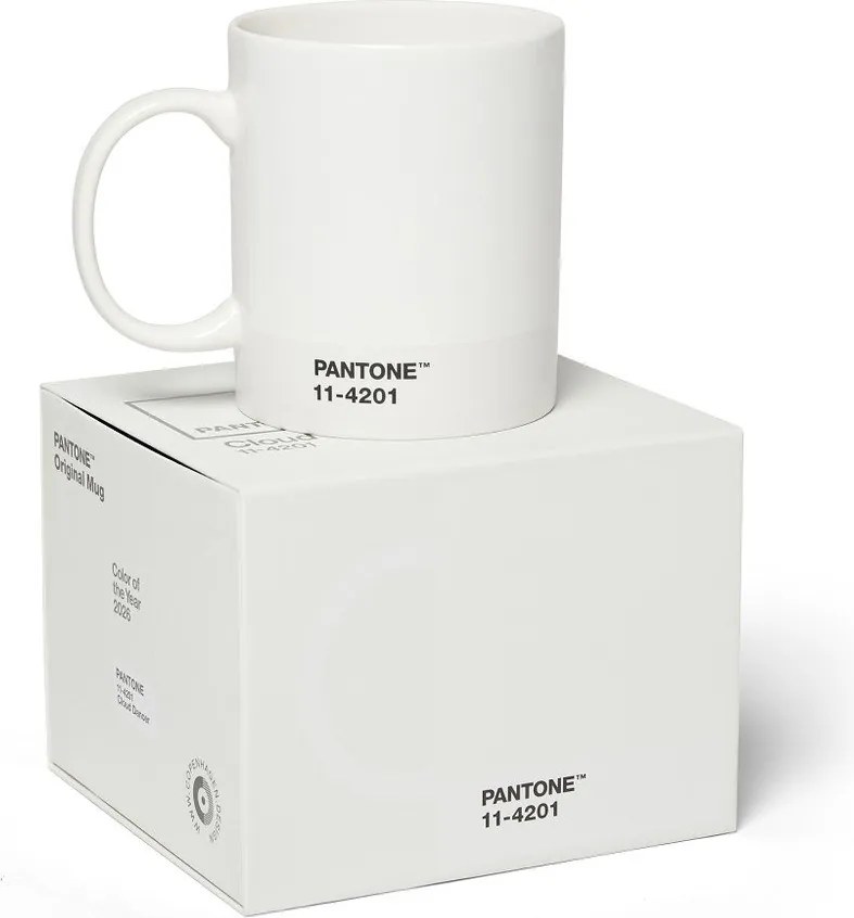 Biały kubek ceramiczny 375 ml Cloud Dancer - Pantone