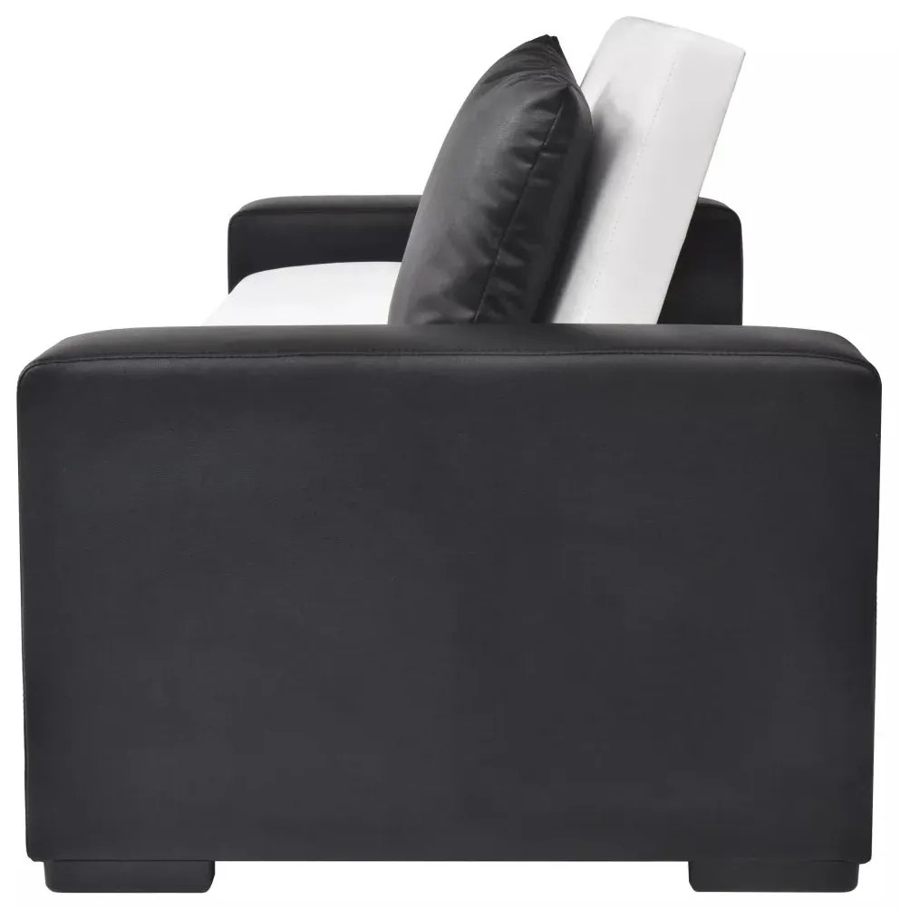 Biała kanapa tapicerowana, rozkładana – Optero