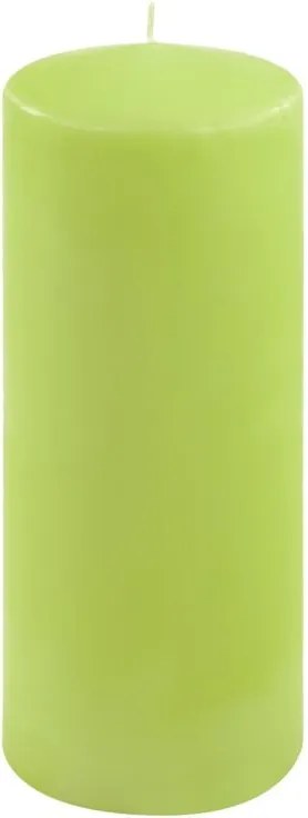 Zestaw słupkowych świec, 25 cm, Ø 10 cm, jasnozielony, 4 szt