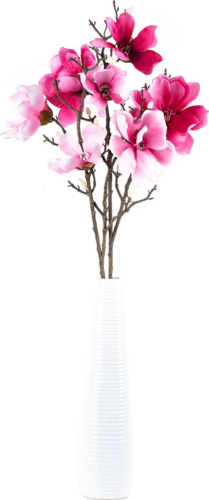 Sztuczna kwiat Magnolia różowy, 86 cm