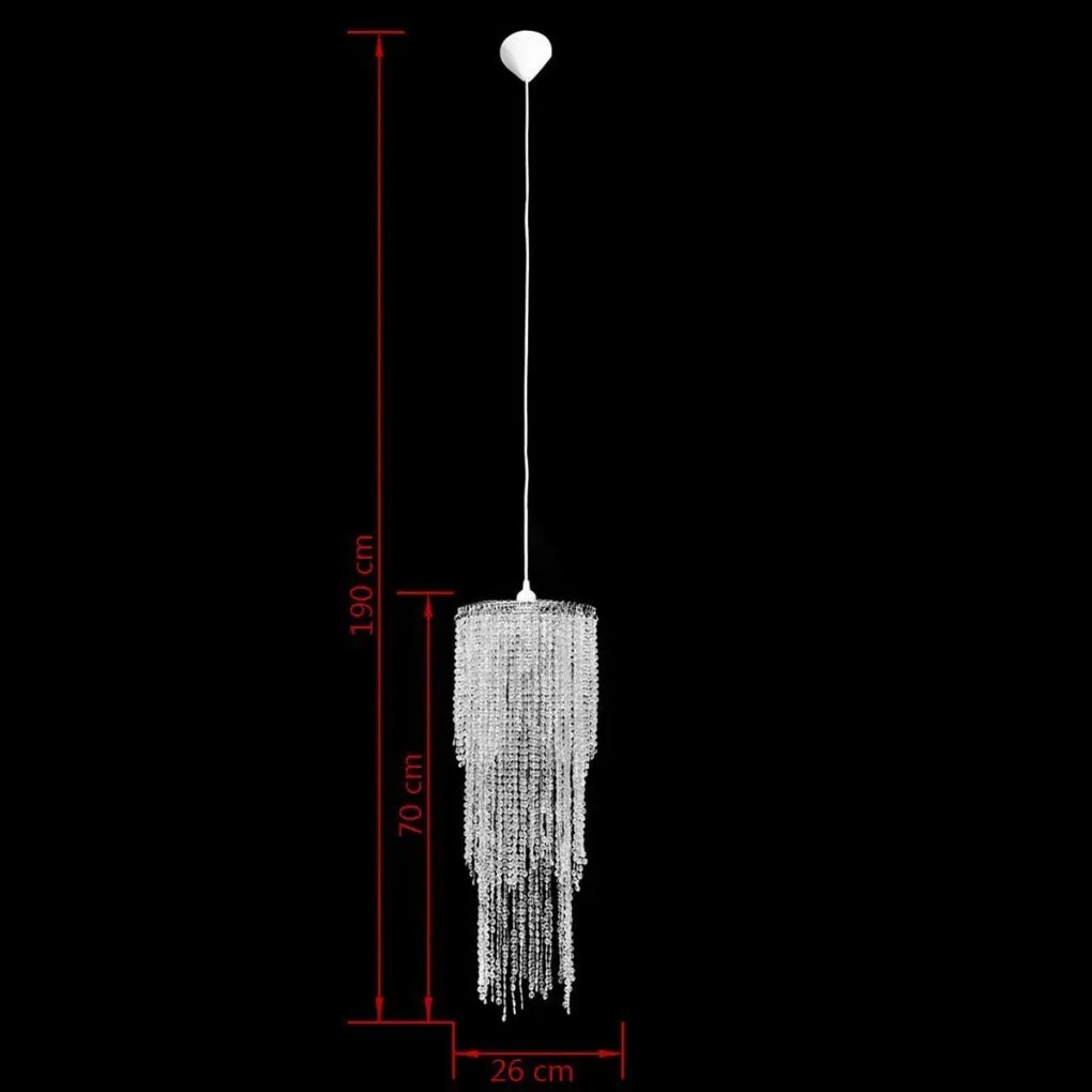 Długa lampa wisząca kryształowa - Fix Super E988 R3-H08