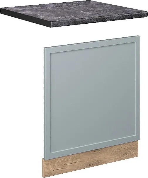 Panel przedni jasnoniebiesko-szary 60x1.6x67.4 fame-line