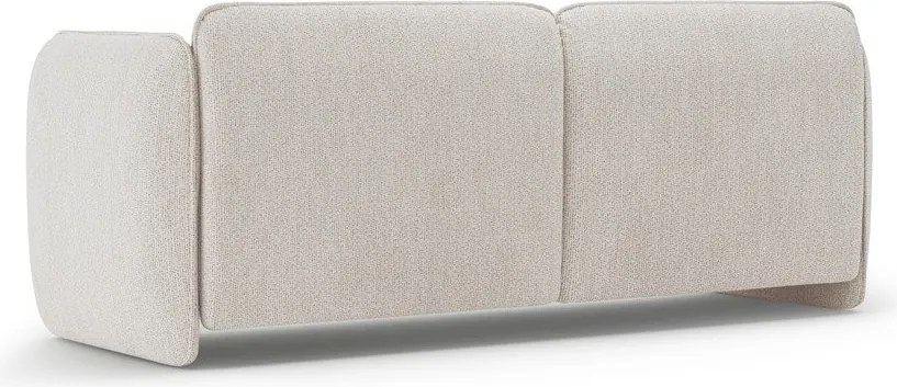 Kremowa sofa z tkaniny szenilowej 204 cm Georgia – Micadoni