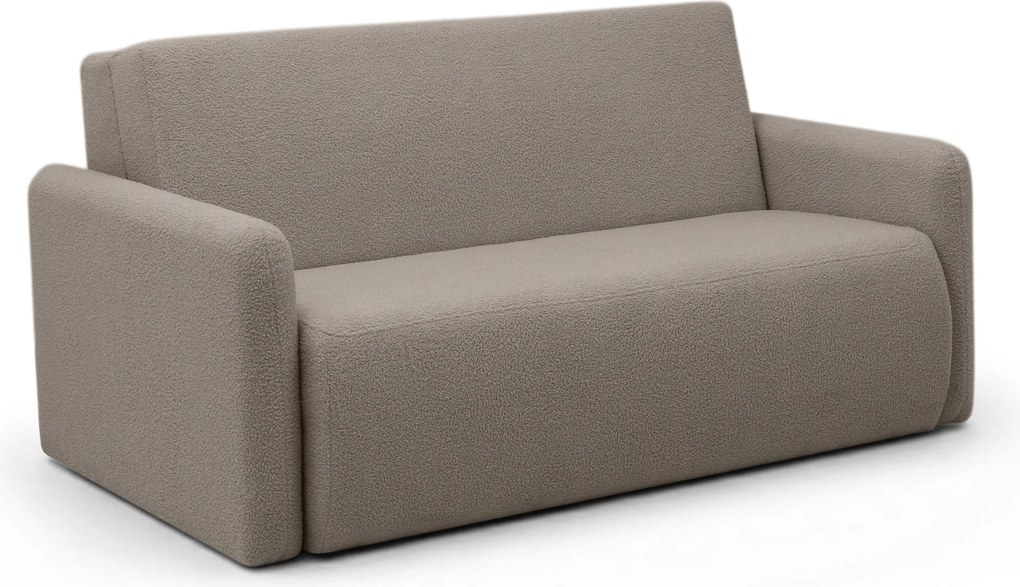 Sofa rozkładana Nido trzyosobowa 140 cm z pojemnikiem - beżowa boucle Quelle 16