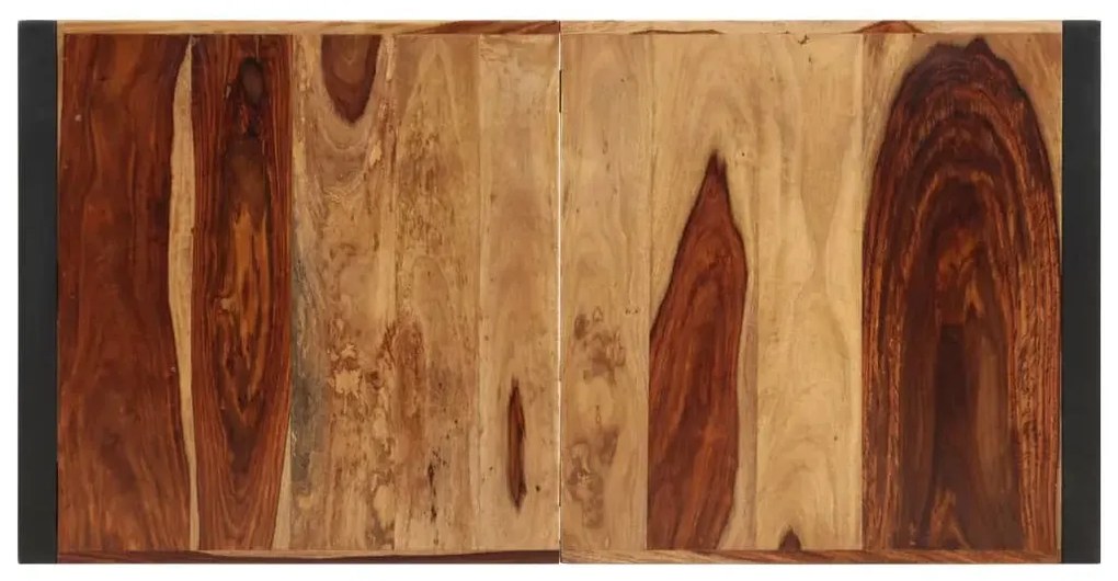 Brązowy stół z sheesham 80x160 – Fulo 4X