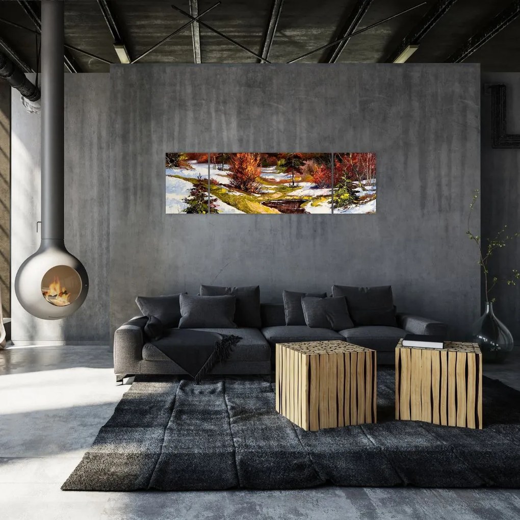 Obraz - Nadejście wiosny (170x50 cm)