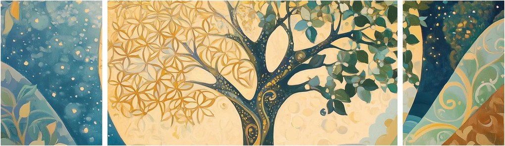 Obraz – Drzewo życia w księżycu (170x50 cm)