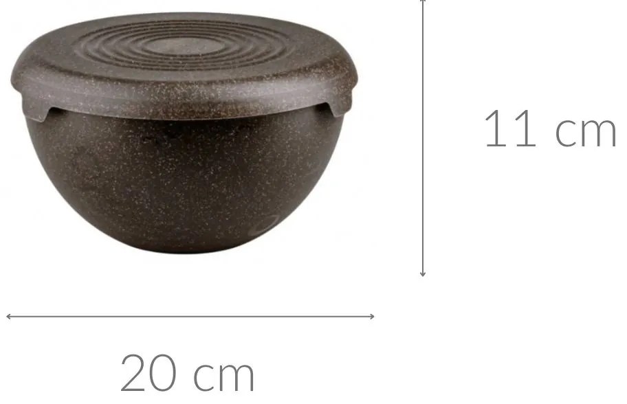 Miska z pokrywką, 1,5l, BIO