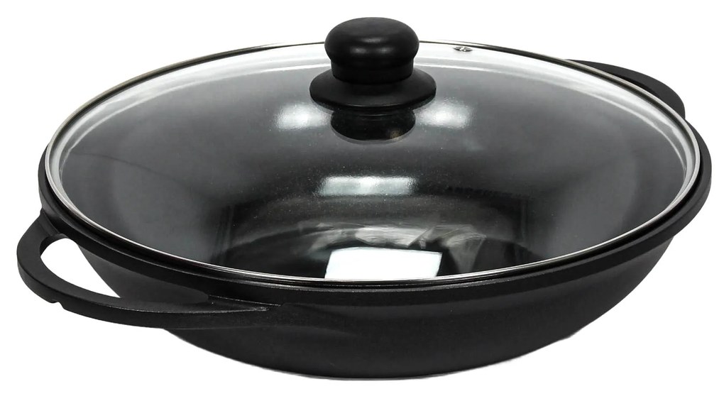 Wok ze szklaną pokrywką, Ø 32 cm