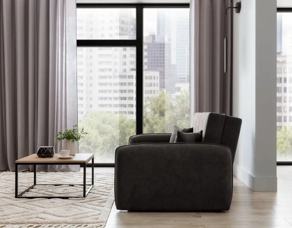 Rozkładana dwuosobowa sofa LAINE, ciemnoszara