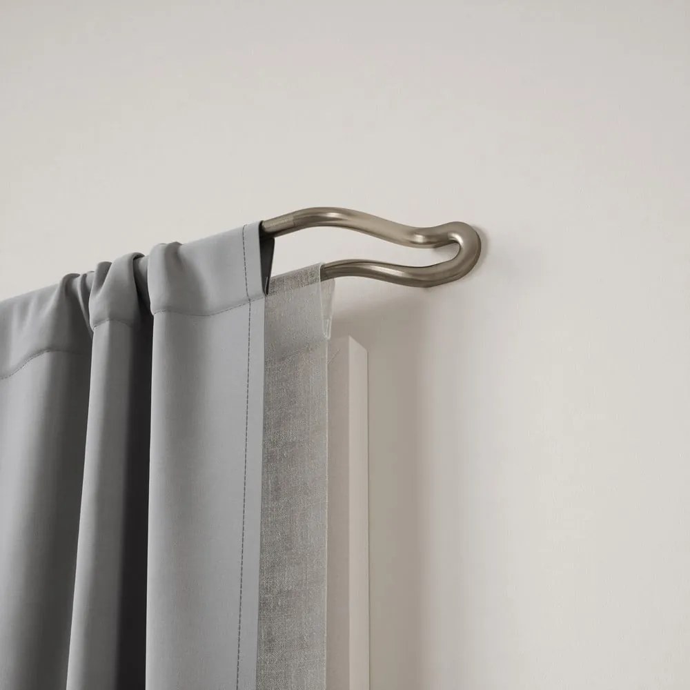 Regulowany podwójny karnisz ze stali nierdzewnej 107 - 305 cm Midnight – Umbra
