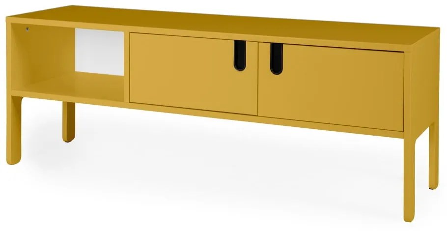 Żółta komoda pod TV Tenzo Uno, szer. 137 cm