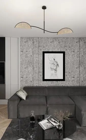 Brązowa wisząca lampa w nowoczesnym stylu - M129-Urdom