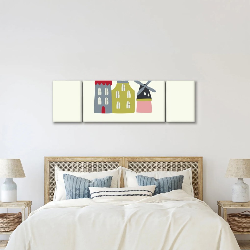 Obraz - Miasta Europy N⁰4 (170x50 cm)