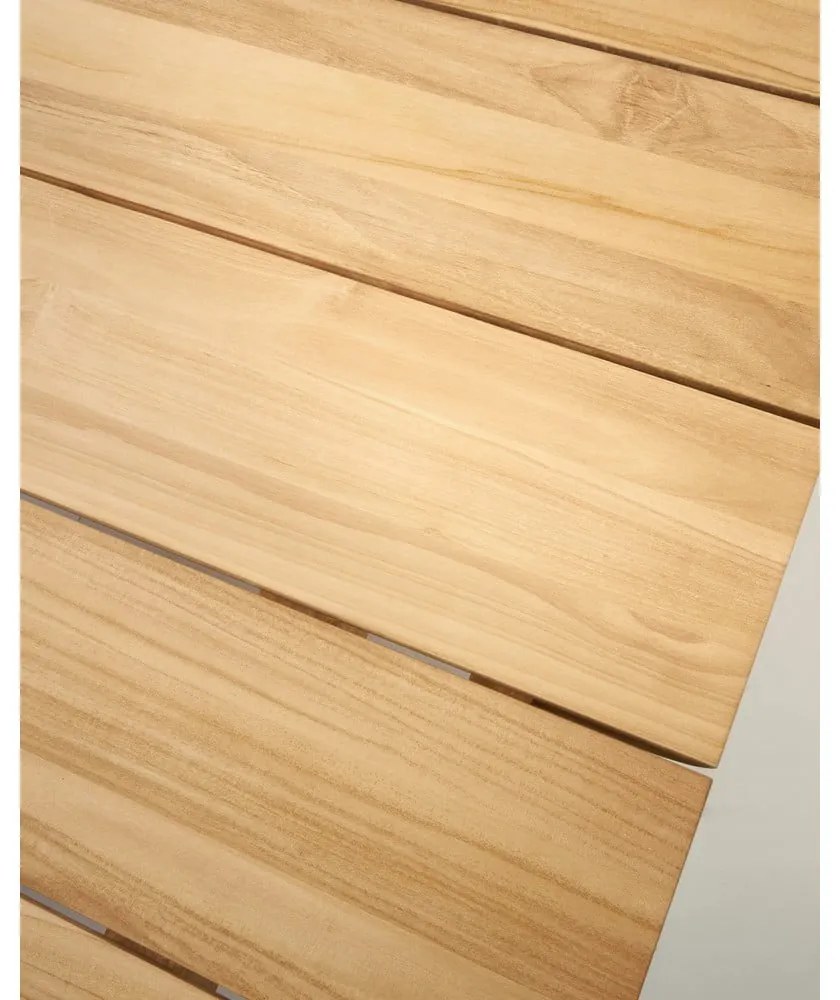 Stół ogrodowy z litego drewna tekowego 102x220 cm Icaro – Kave Home
