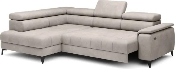 Narożnik CHIVAS L Lewostronny z Elektryczną regulacją siedziska wolnostojący tkanina Element 17 WERSAL