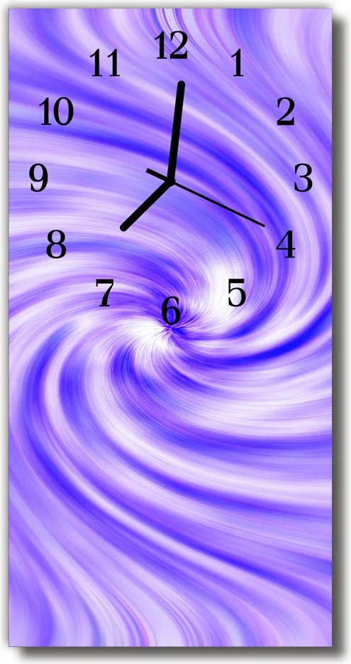 Zegar Szklany Pionowy Wir tunel purpurowy