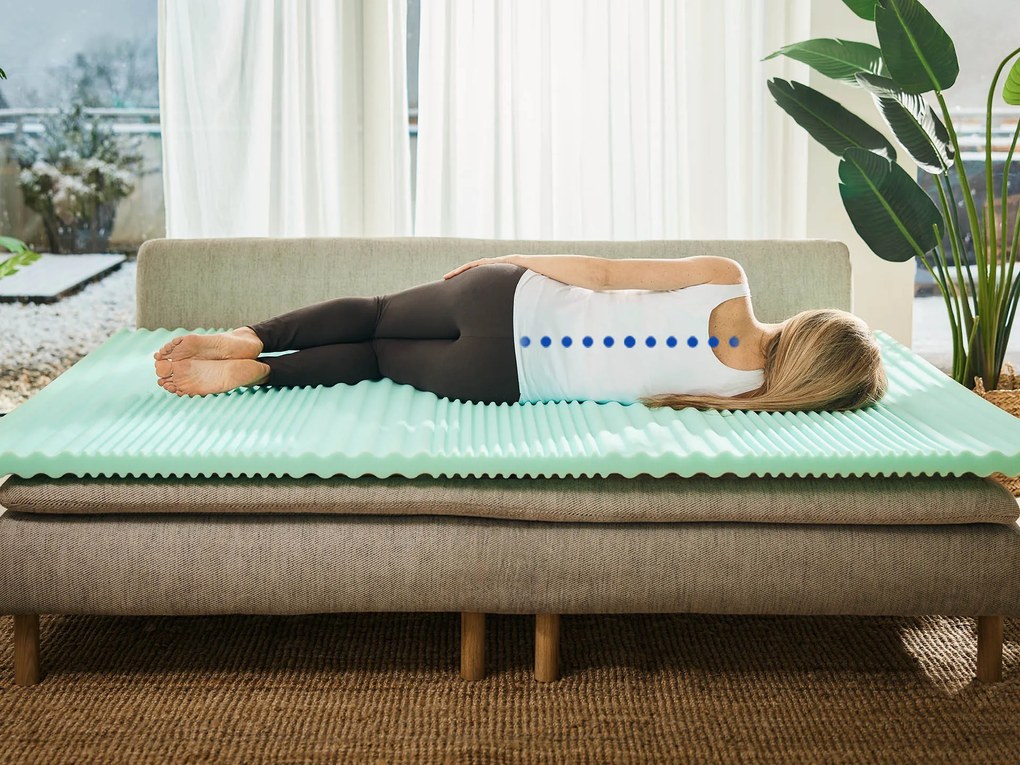 Materac nawierzchniowy Aloe Vera Vitalis 2w1 5cm 70x190 cm