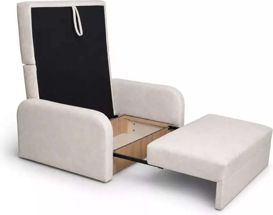 Kanapa amerykanka Tori II z funkcją spania i pojemnikiem na pościel – stylowa sofa 2-osobowa dostępna w 5 kolorach tkanin