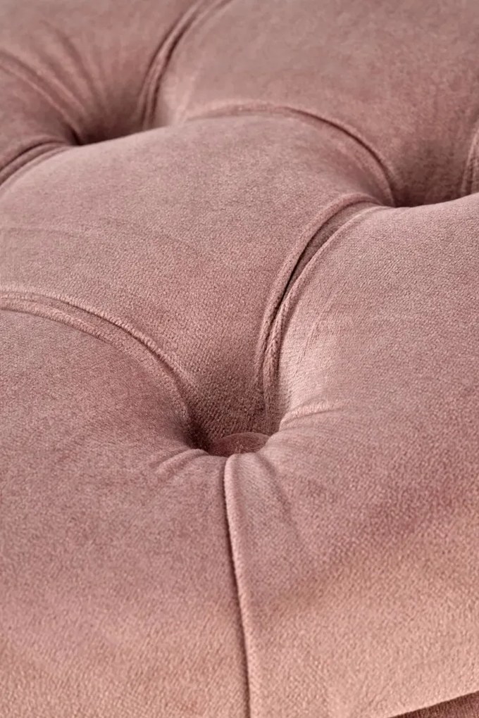 Pufa NUNEZ VELVET różowa ze schowkiem HALMAR