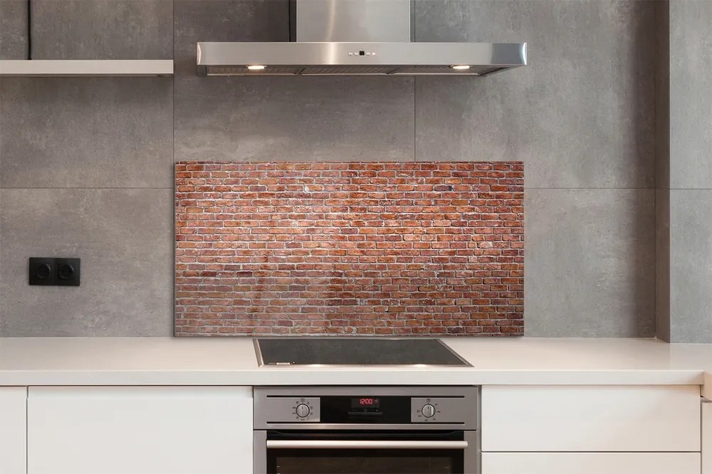 Panel szklany do Kuchni Ceglany Detal Architektoniczny