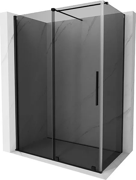 Mexen Velar kabina prysznicowa rozsuwana 160 x 90 cm, grafit, czarna - 871-160-090-41-70
