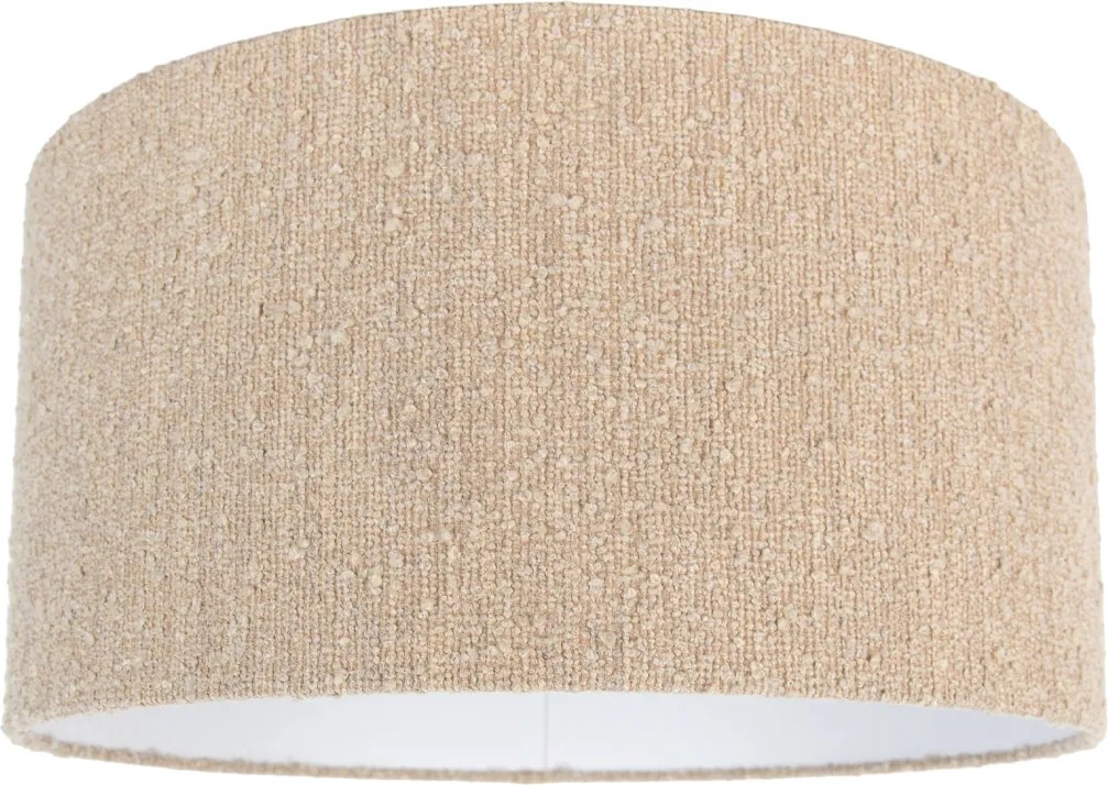 Abażur materiałowy beżowy z tkaniny boucle 50/50/25
