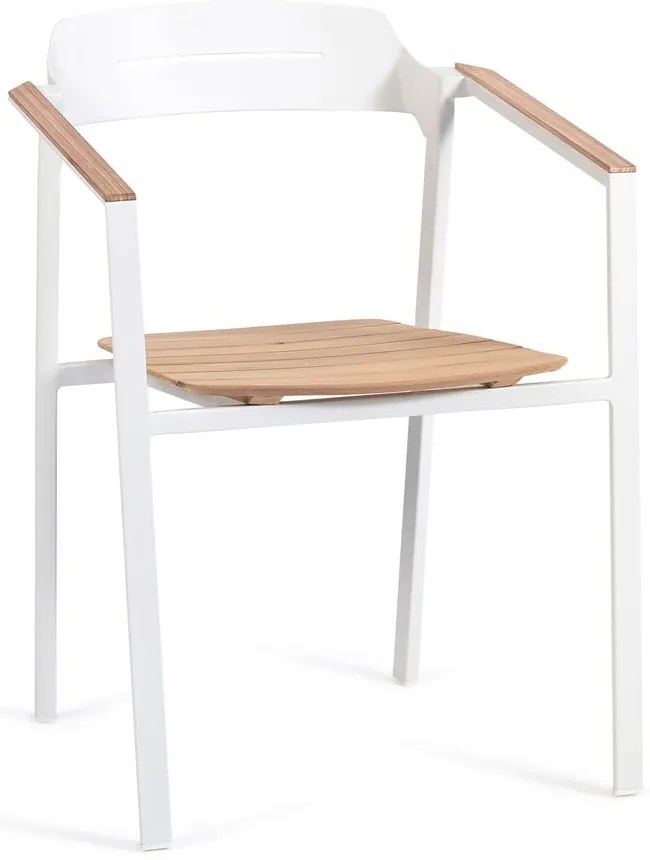 Białe metalowe krzesło ogrodowe Icon – Diphano