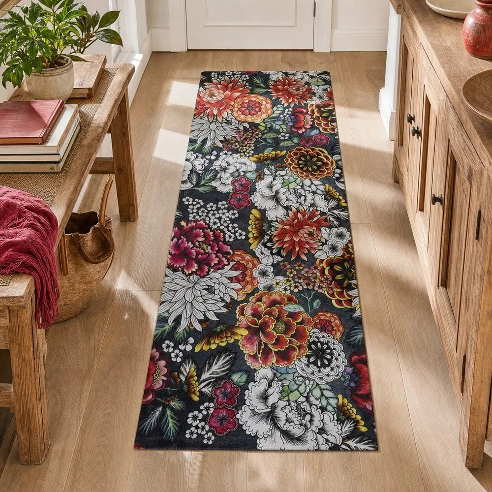 Chodnik Universal Ricci Flowers, 52x200 cm