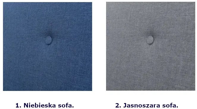 Niebieska sofa 2-osobowa - Estelle